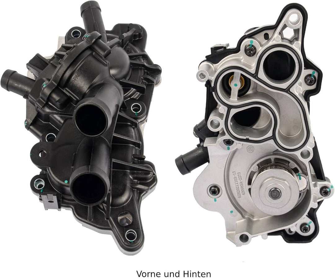 Flynsu 4 Röhren Kühlmittelpumpenthermostat mit Wasserpumpe 04E121600AL 04E121600H 04E121600K 04E1216