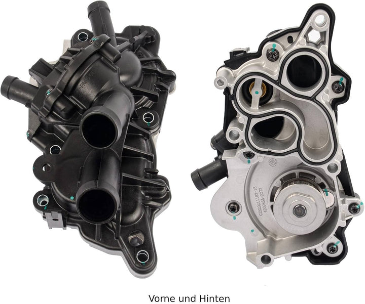 Flynsu 4 Röhren Kühlmittelpumpenthermostat mit Wasserpumpe 04E121600AL 04E121600H 04E121600K 04E1216