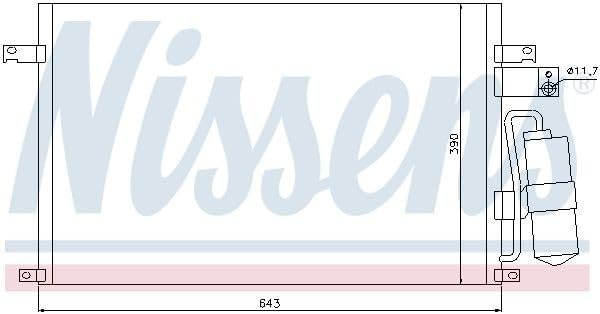 Nissens 94978 Kondensator, Klimaanlage