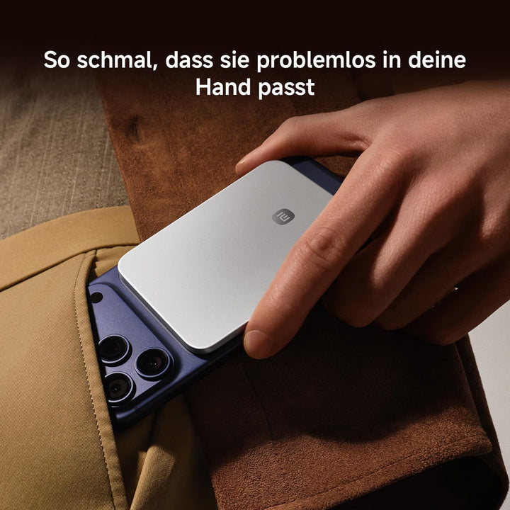 Xiaomi Ultrathin Magnetic Power Bank 5000mAh 15W, MagSafe-kompatible Powerbank für iPhone, ultraschl