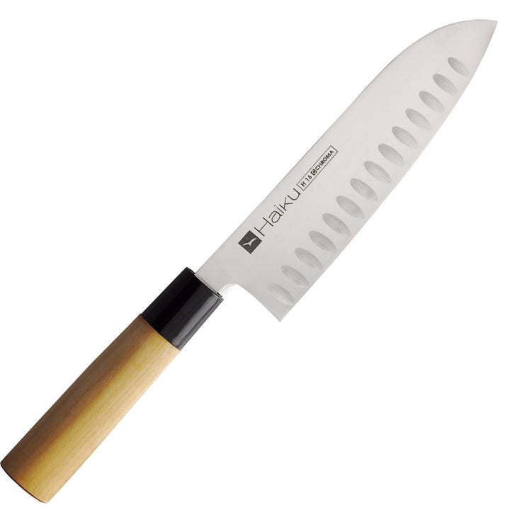 Chroma H-16 Santoku-Messer mit Kullenschliff 17