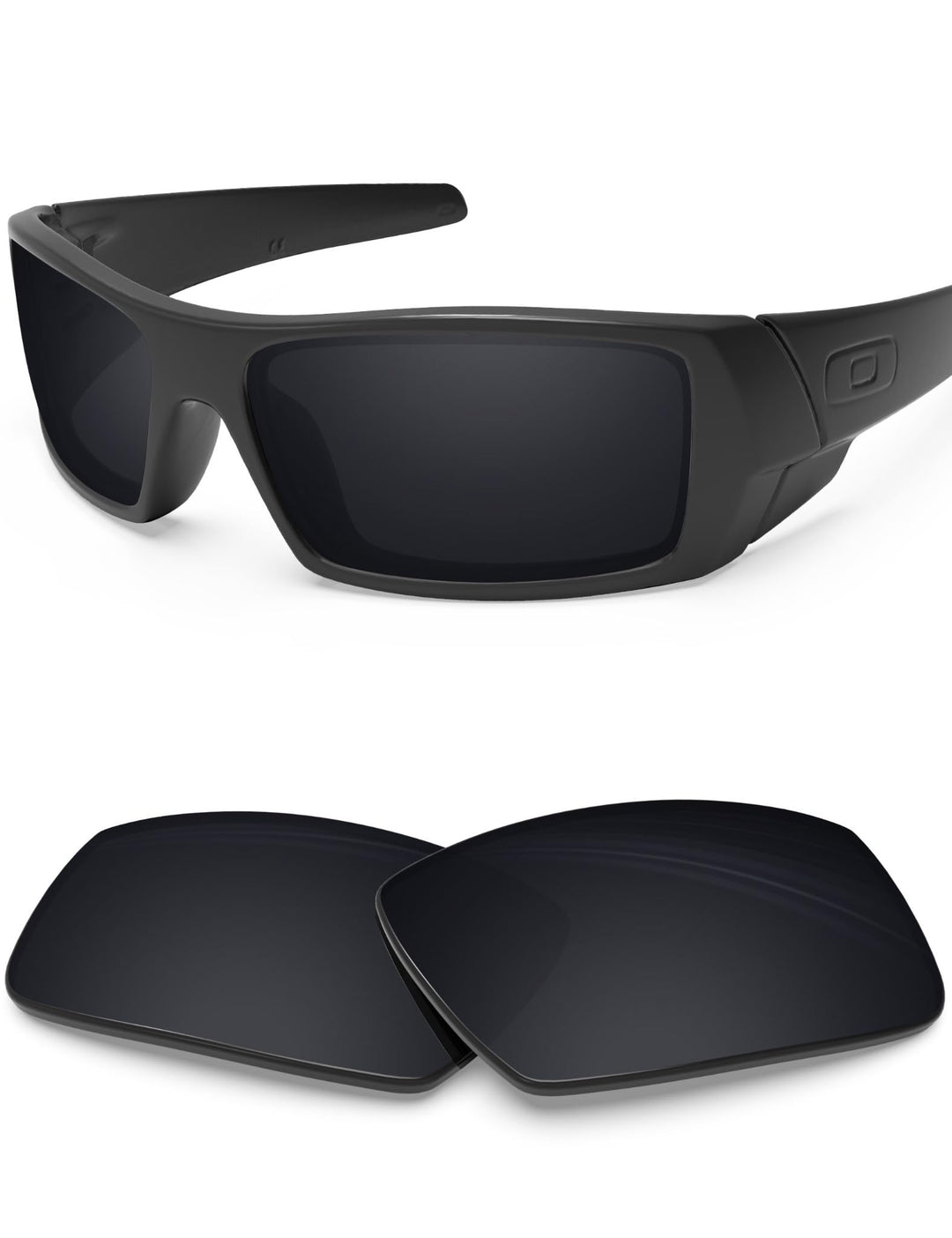 BlazerBuck Anti-salz Polarisierte Ersatzgläser für Oakley Gascan Schwarz Polarisiert - [Polycarbonat