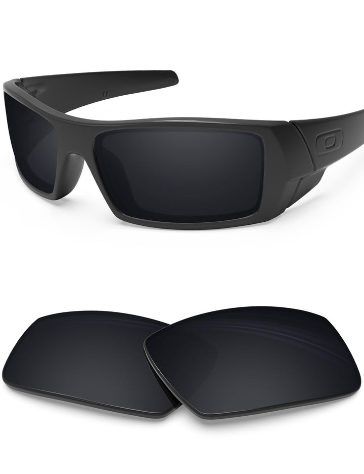 BlazerBuck Anti-salz Polarisierte Ersatzgläser für Oakley Gascan Schwarz Polarisiert - [Polycarbonat