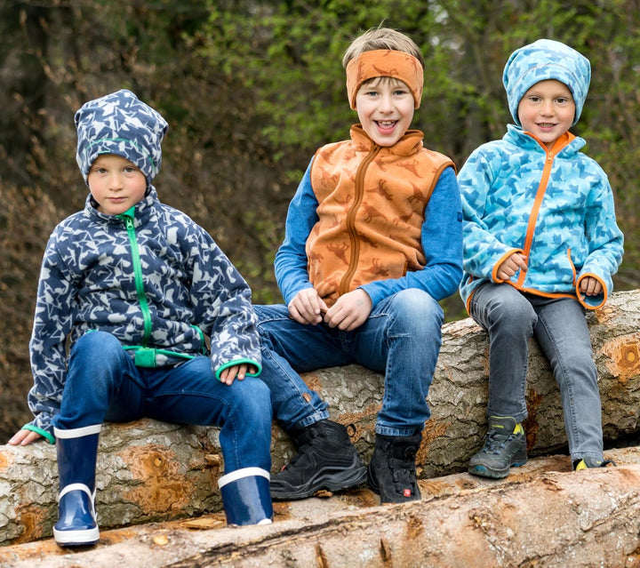 Playshoes Unisex Kinder Fleece Weste Outdoor-Oberteil 128 Dinos, 128 Dinos