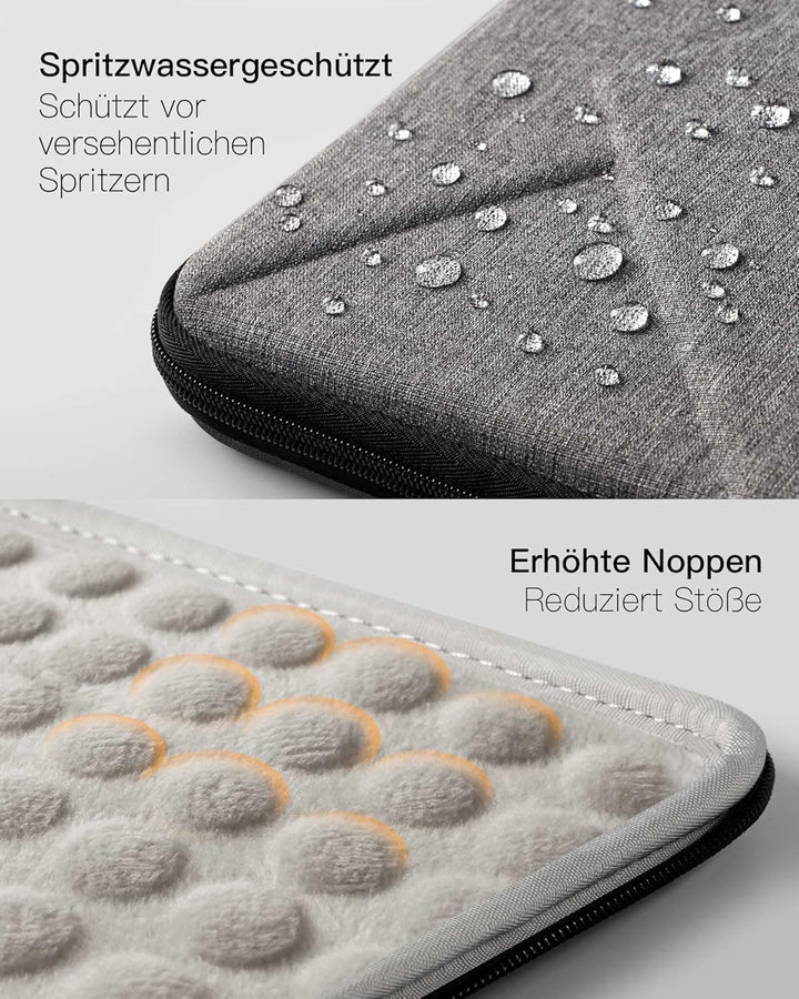 Inateck Superstarke Laptophülle Tasche Kompatibel mit MacBook Air 13 M2/M1 2022-2018, MacBook Pro 13