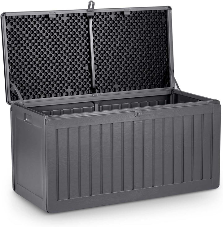 Gartenbox Auflagenbox Aufbewahrungsbox Kapazität 270l Kissenbox Outdoor Sitzbank Wetterfest Abschlie