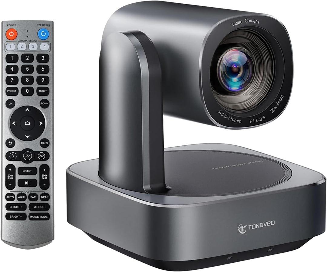 PTZ-Kamera mit 20-Fach optischem Zoom,TONVEO USB HDMI LAN IP Live-Streaming-Kamera,1080P 60fps Video