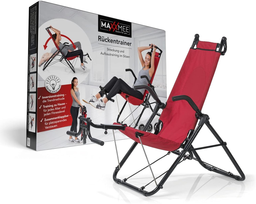 MAXXMEE Inversionstrainer Deluxe | Für jedes Alter, für jeden Fitness-Level | Zur Stärkung der Rücke