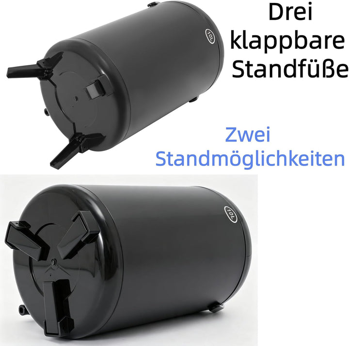 10L Isolierter Getränkespender Edelstahl mit Zapfhahn Gastro Transport Thermobehälter für Heisse&amp;Kal
