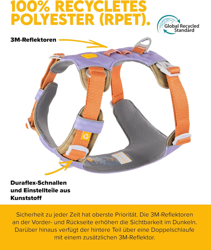 Woolly Wolf Alpha 360 Dog Harness S Lavendel Mix - Hundegeschirr für kleine Hunde aus 100% recycelte