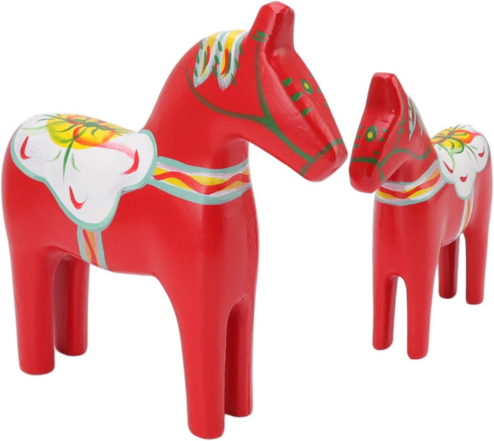 Schwedisches Dalapferd, Schweden Dalapferd aus Holz 1 Paar Souvenir Genial zur Dekoration