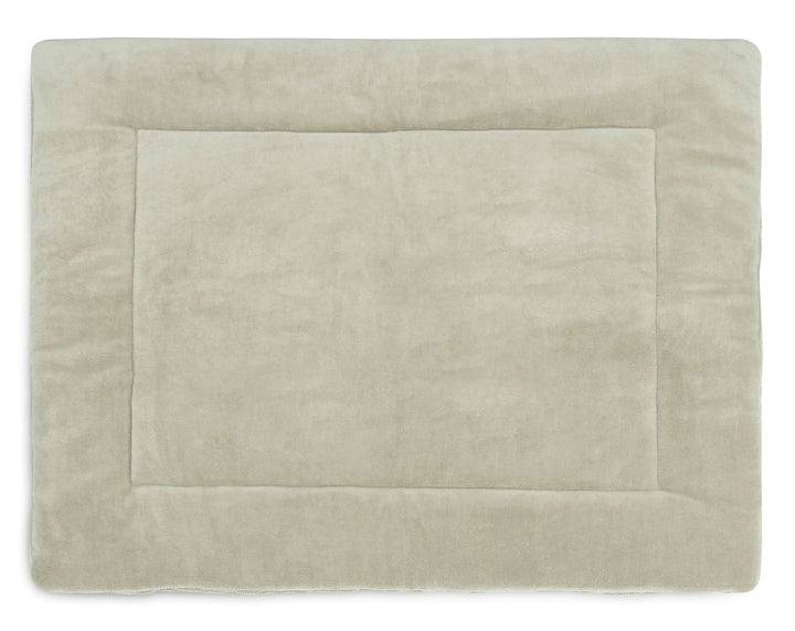 Jollein Krabbeldecke für Baby - Basic Knit, Olive Green - Laufgittereinlage - 75x95 cm - Strickmuste