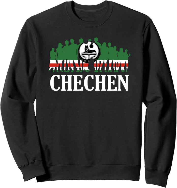 Chechen Flag, Cool Chechen Roots, Proud Chechnya Flag Sweatshirt
