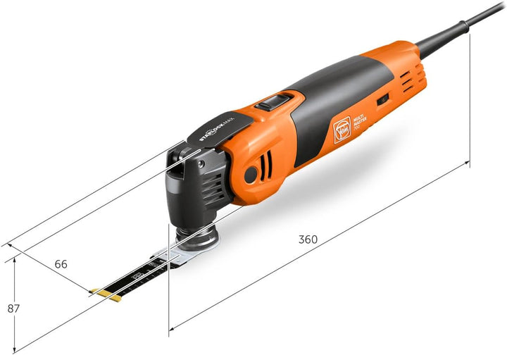 FEIN Multimaster MM 500 Plus Top, leistungsstarke MultiTool mit mit über 30 Zubehören zum Sägen, Sch
