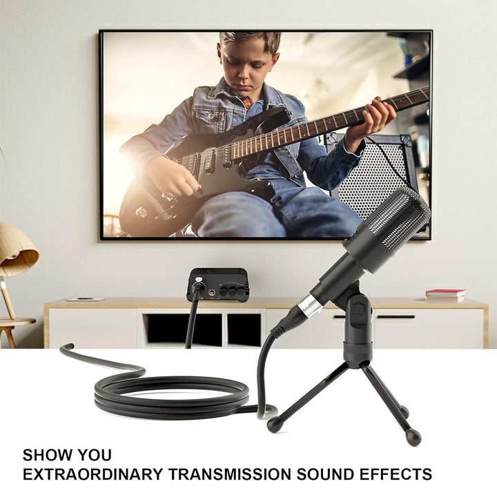 EBXYA XLR Kabel Mikrofonkabel 10M Premium 3-Pin symmetrischer XLR Stecker auf Buchse Mikrofonkabel D