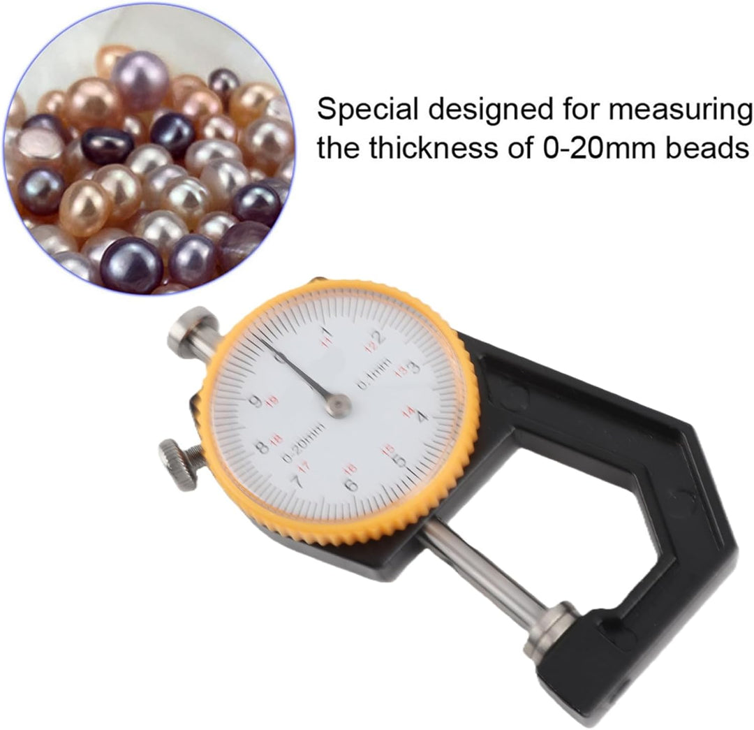 Perlen-Durchmesser-Messgerät 0–20 mm, Perlen-Dickenmessgerät, Schmuck-Messgerät für Perlendurchmesse