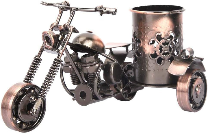 Hztyyier Motorrad Metall Stifthalter, Kreative Büro Desktop Zubehör Geschenkidee, Männergeschenk für