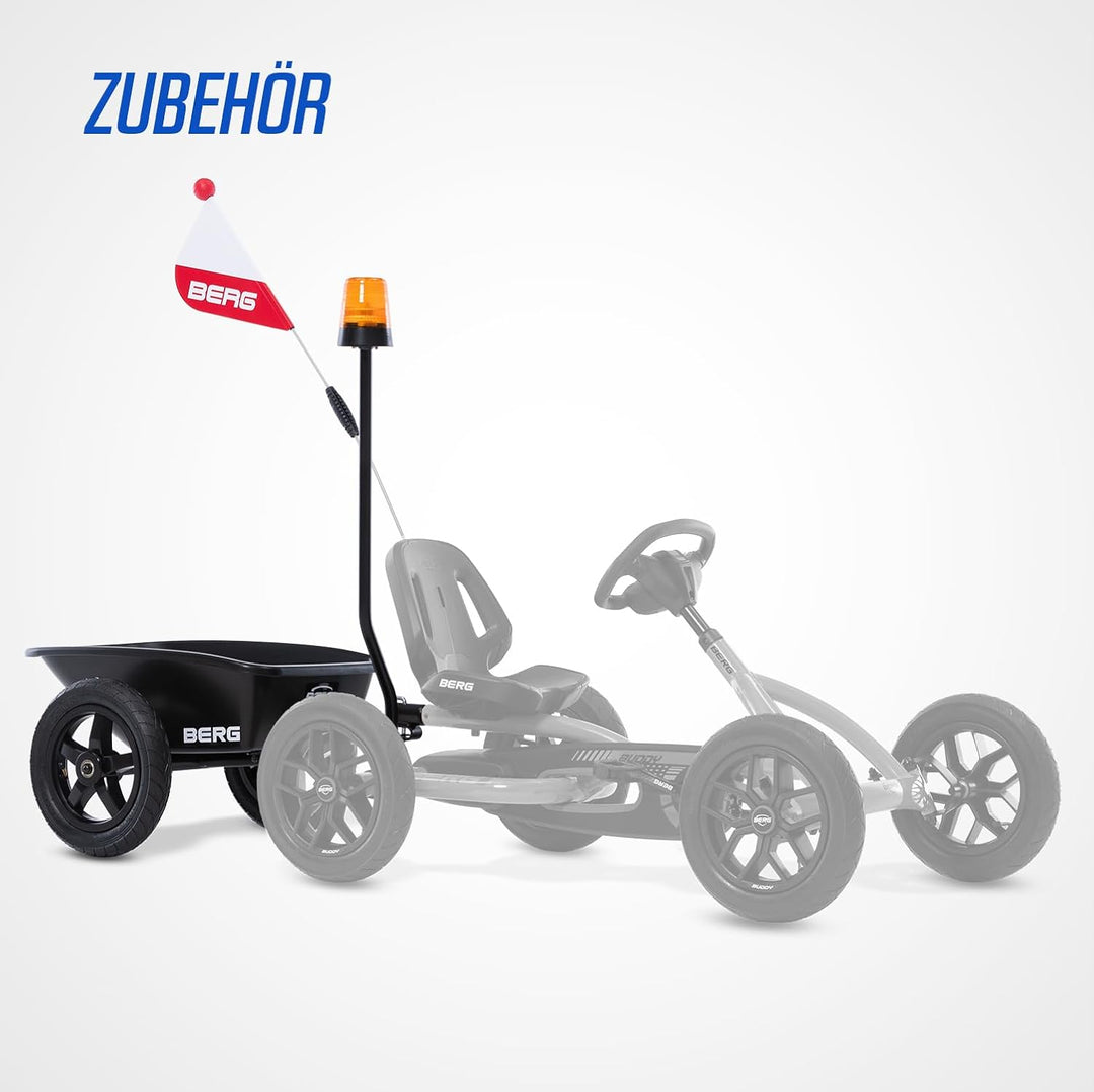 BERG Buddy Blue GoKart | Kinderfahrzeug, Tretfahrzeug mit hohem Sicherheitsstandard, Luftreifen und