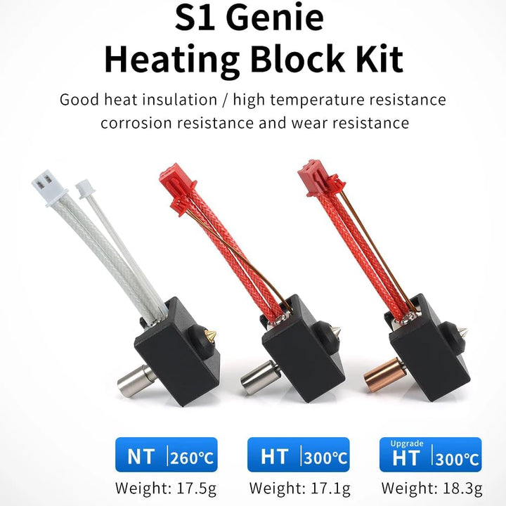 Ender 3 S1 300 ℃ Hochtemperatur-Heizblock-Kit, Sprite Extruder Hotend-Kit für Creality Ender-3 S1/En