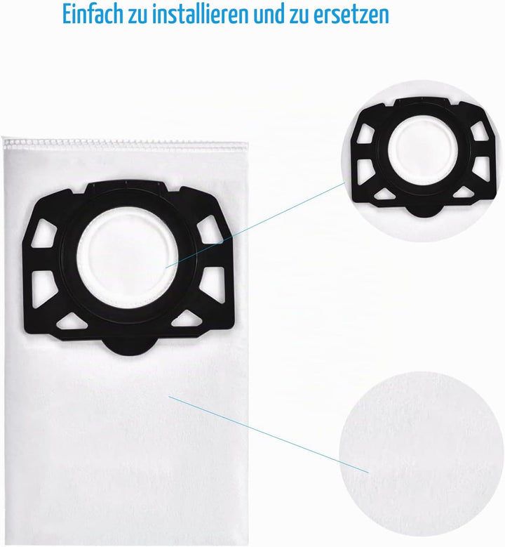 Staubbeutel Filter Zubehör Set für Kärcher SE4 SE 4 Plus Staubsauger KFI 3310 KFI 357 Waschsauger Er