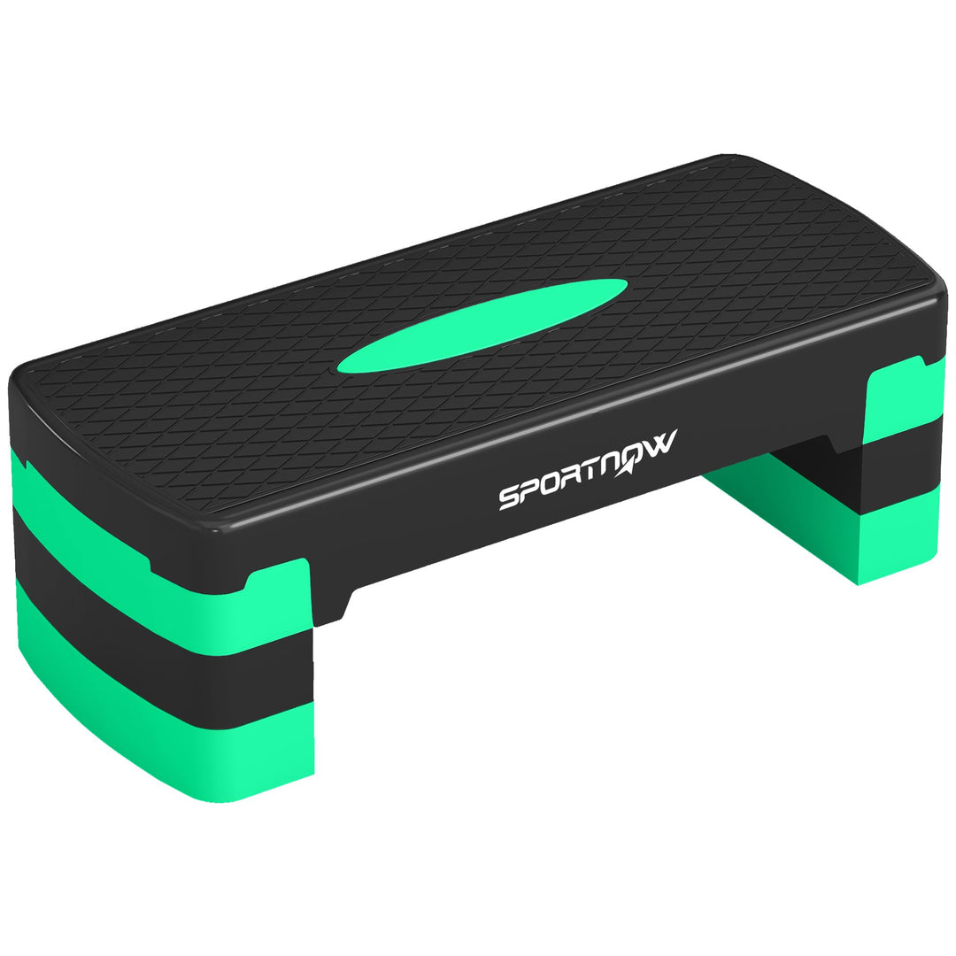 SPORTNOW Aerobic Stepper verstellbar, Step Gym mit Höhe 10/15/20 cm, Stepper Fitness Zuhause für Hei
