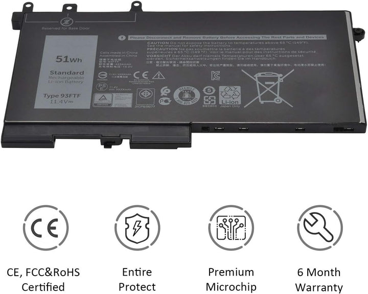 93FTF D4CMT GJKNX 3DDDG DJWGP DV9NT FPT1C GD1JP 83XPC 00JWGP 0DJWGP Laptop Batterie Ersatz für Dell