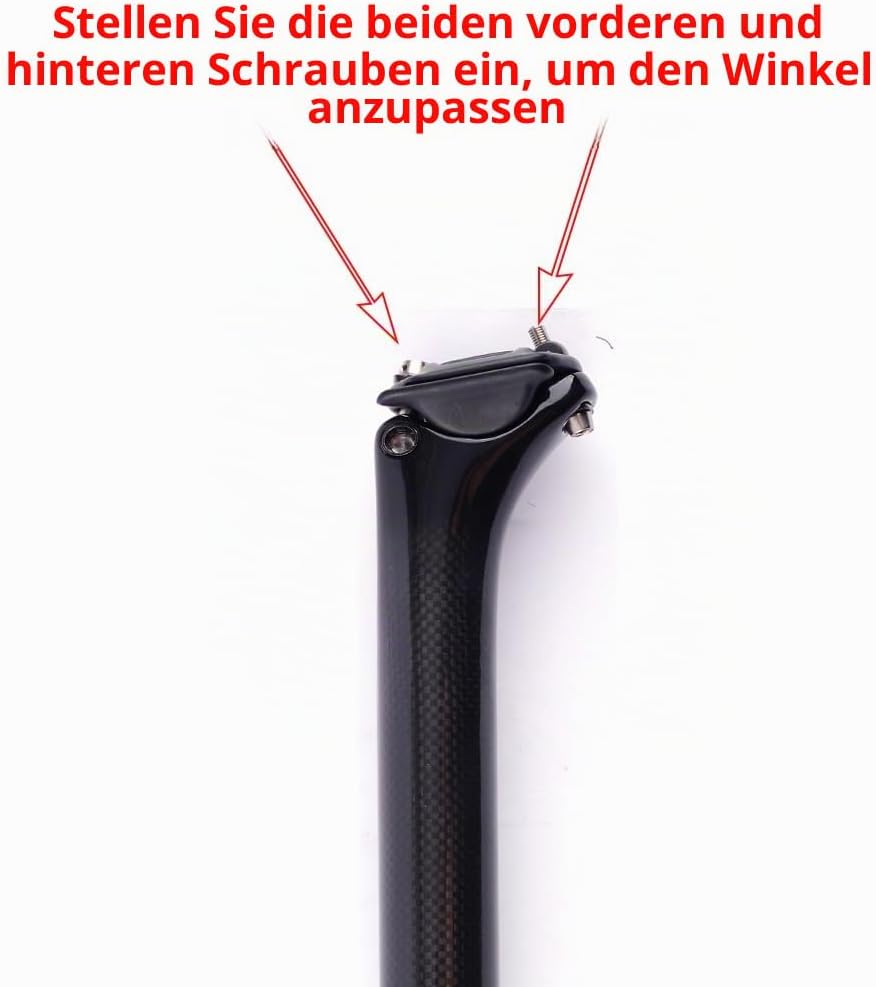 ESEN SP 3k Carbon 27,2/31,6mm * 350 / 400mm Radfahren Fahrrad Sattelstütze Mountainbike/Rennrad BMX