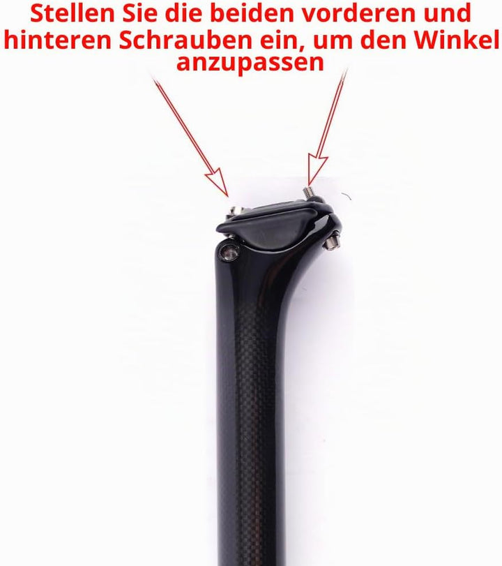 ESEN SP 3k Carbon 27,2/31,6mm * 350 / 400mm Radfahren Fahrrad Sattelstütze Mountainbike/Rennrad BMX