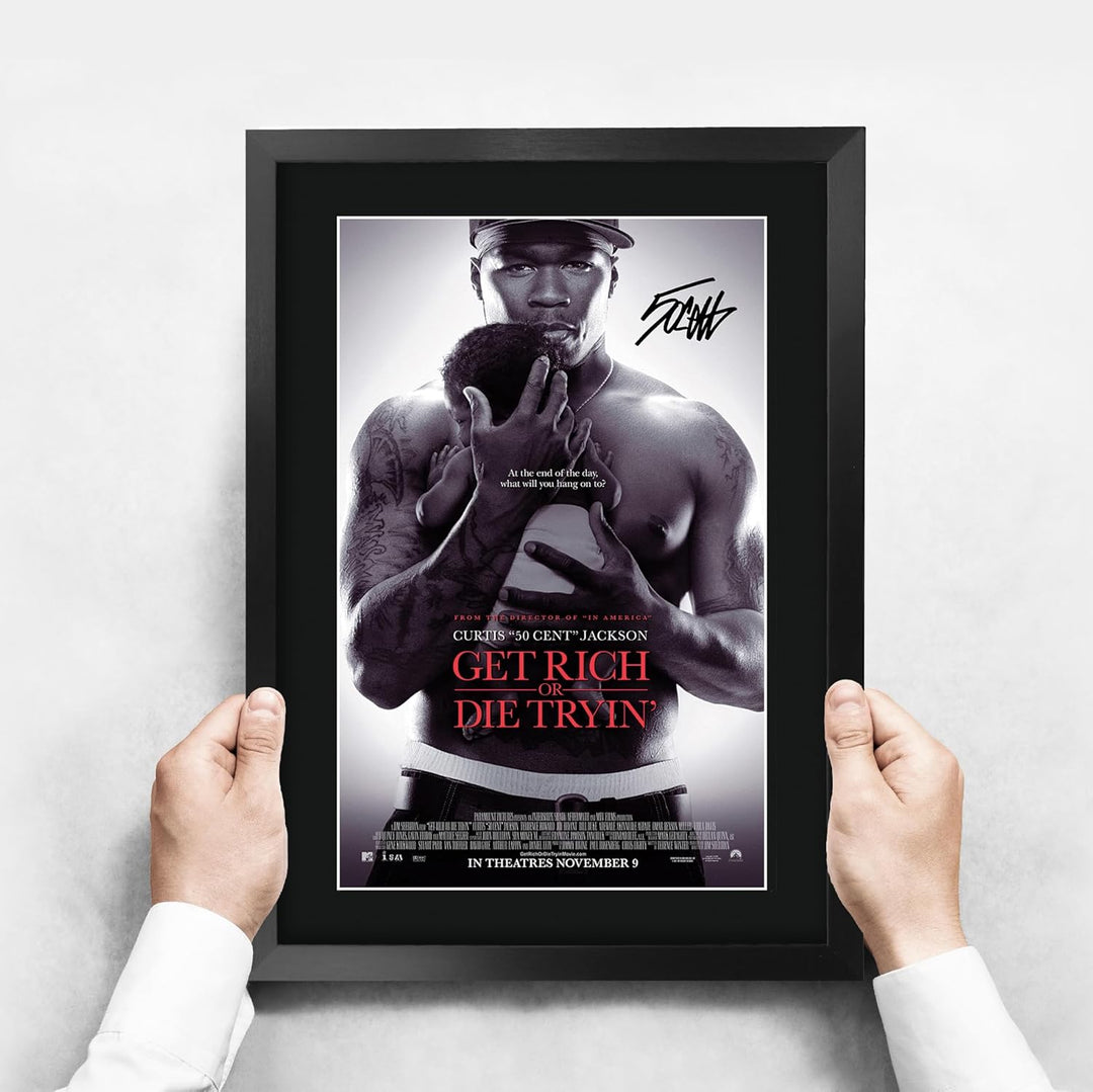 HWC Trading A3 FR Get Rich or Die Tryin Das Guss 50 Cent Geschenke Printed Poster Autogramme Bild fü