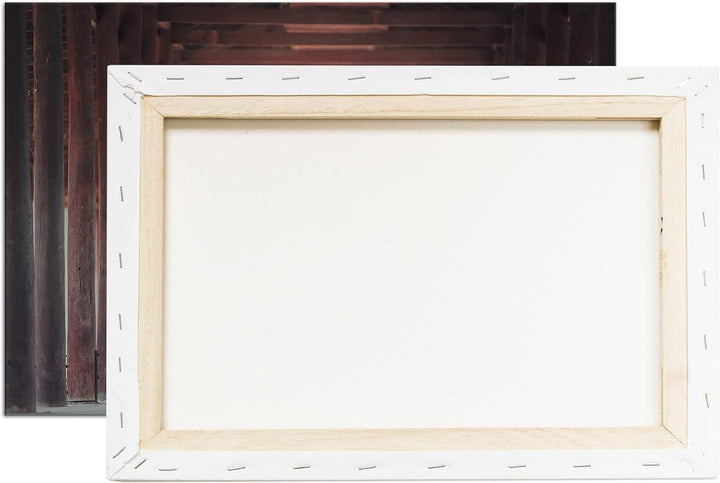 deyoli Junger Mönch im roten Gewand Format: 100x70 als Leinwand, Motiv fertig gerahmt auf Echtholzra