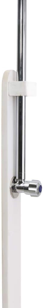 vidaXL Holz Gartendusche mit Bodenelement Drehbare Duschkopf Aussendusche Pooldusche Campingdusche D