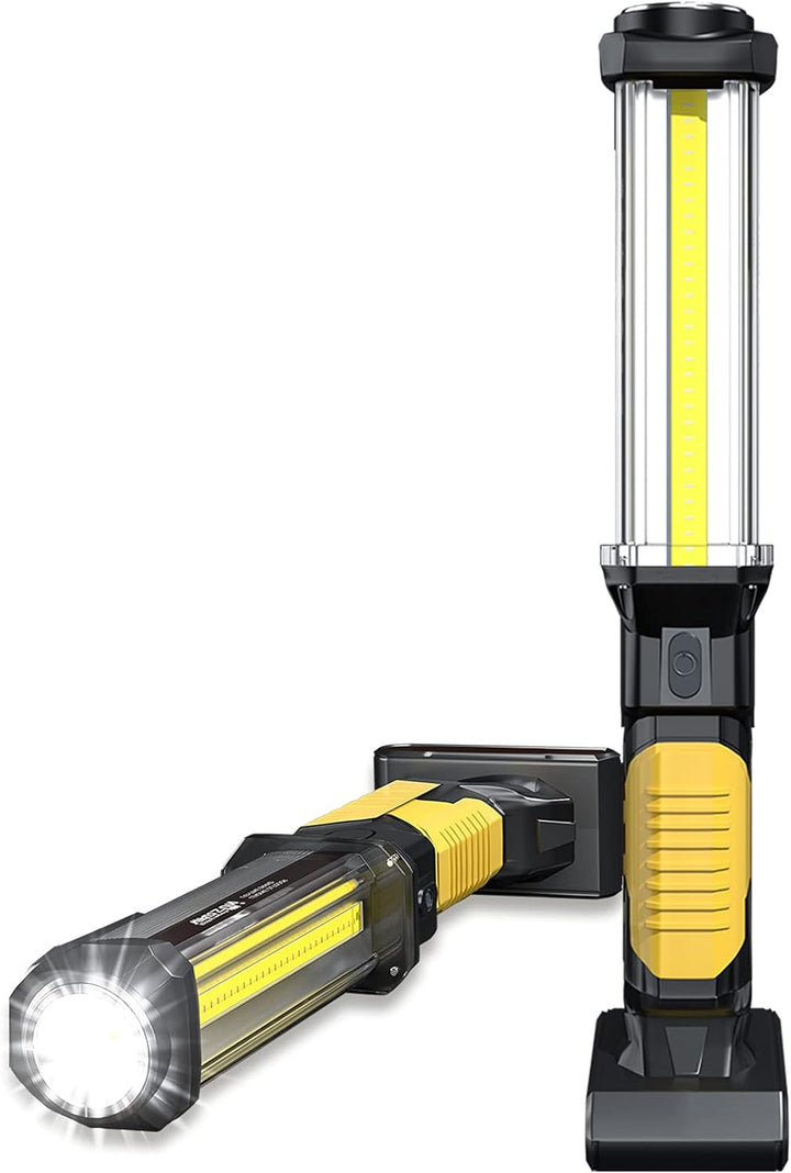 WARSUN LED Arbeitsleuchte Taschenlampe Werkstattlampe Inspektionsleuchten COB Wiederaufladbar Akku L