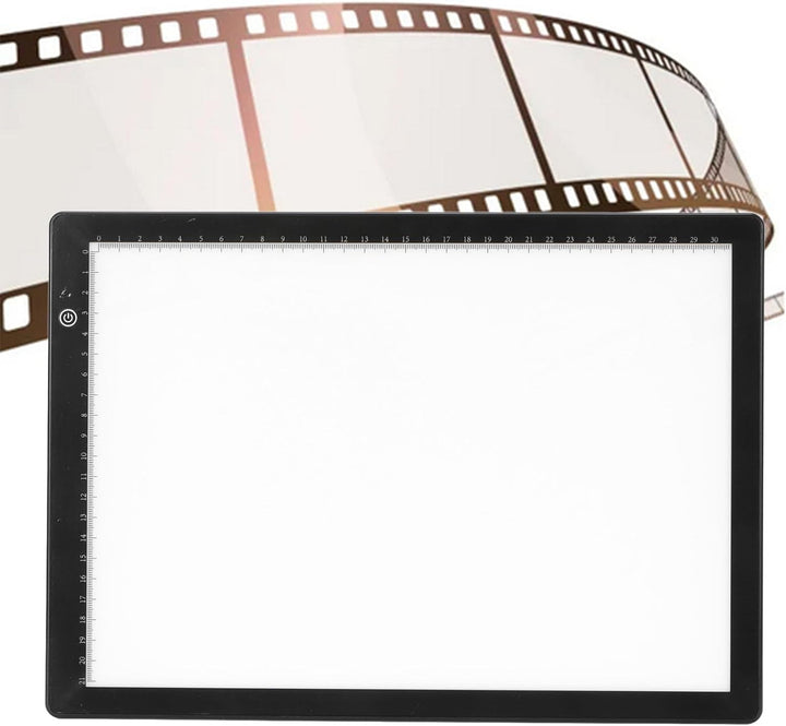 Diabetrachter Lichtbox, A4 Diabetrachter, Diafilm Negativscannen, mit 3 Einstellbaren Helligkeiten,