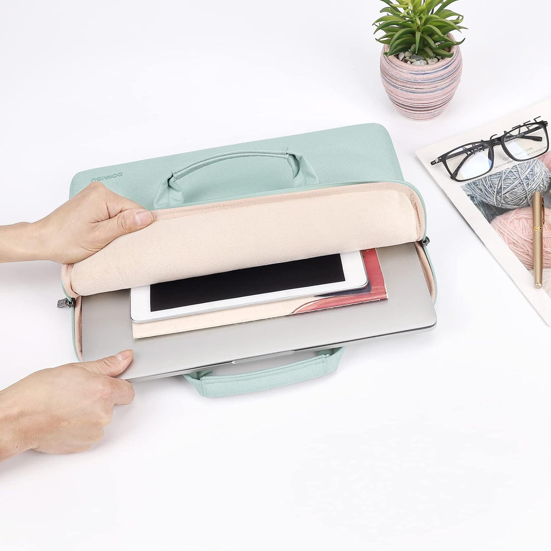 DOMISO 17 Zoll Wasserdicht Laptop Tasche Aktentasche Schultertasche Notebooktasche Business für 17-1