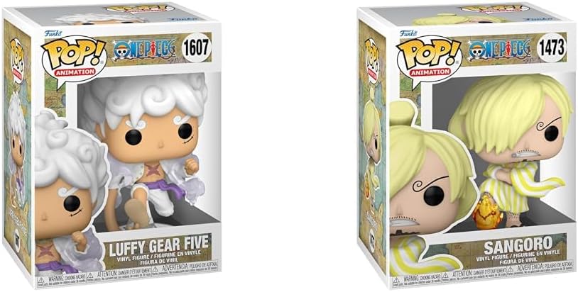 Funko POP! Animation: One Piece S8 - Monkey D. Luffy & Pop! Animation: One Piece - Vinsmoke Sanji -