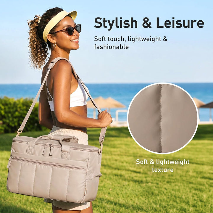 TOURIT Kühltasche 32L Isoliertasche Picknicktasche 48 Dosen | Wasserdichtem, Auslaufsicher, Leicht,