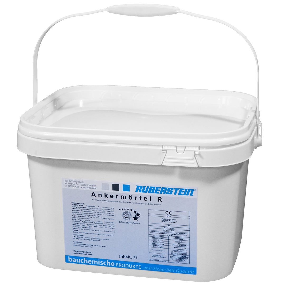 Ruberstein® Ankermörtel R hochsulfatbeständig 2K, 6 kg zum Einbetten der Spiralanker