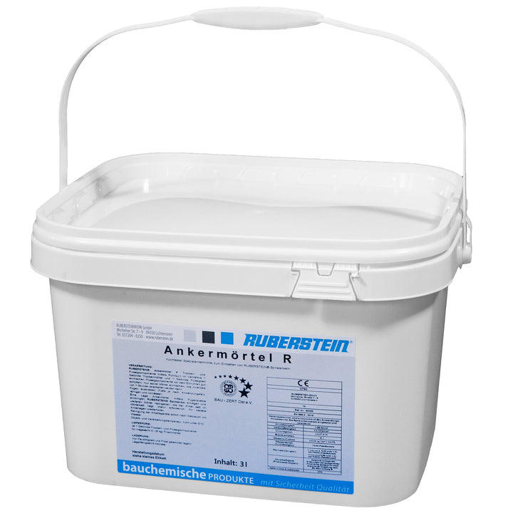 Ruberstein® Ankermörtel R hochsulfatbeständig 2K, 6 kg zum Einbetten der Spiralanker
