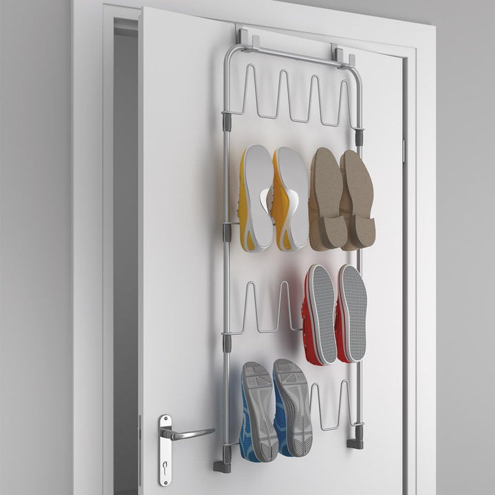 Metaltex Türregal für Schuhe, Silber, 103 x 5 x 45 cm