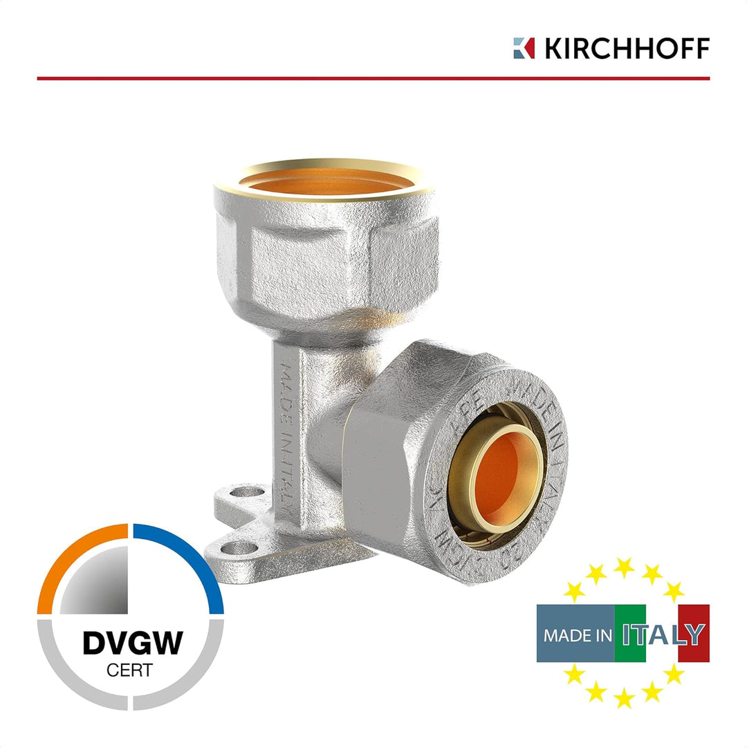 KIRCHHOFF | MSVR Rohr | 5er Set | Klemmringverschraubung 20 mm x 1/2" | Aluverbundrohr | für Heizung