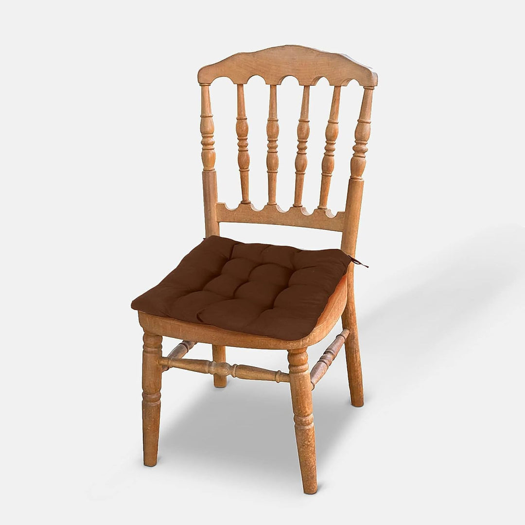 Trintion 8er Set Sitzkissen mit Bindebändern – Bequeme 40x40 cm Stuhlauflage Gartenstuhl, Esszimmers