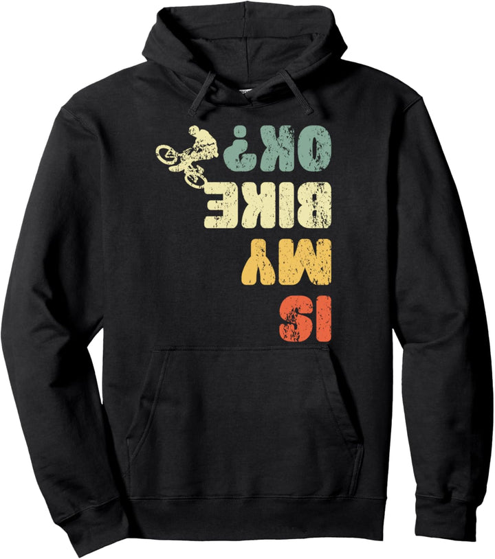 Retro Is My Bike Ok Jugend Herren Kinder Damen Vintage Radfahren Pullover Hoodie