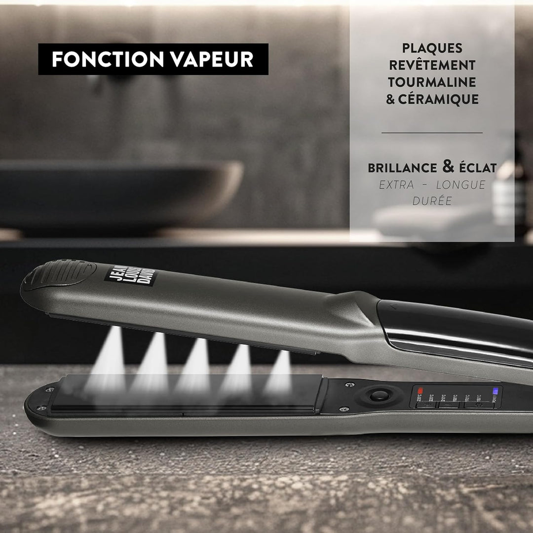 JEAN LOUIS DAVID - Lisseur Vapeur VAPOR STYLER - Verstellbarer Dampf - Extra dünne Turmalin-Keramikp