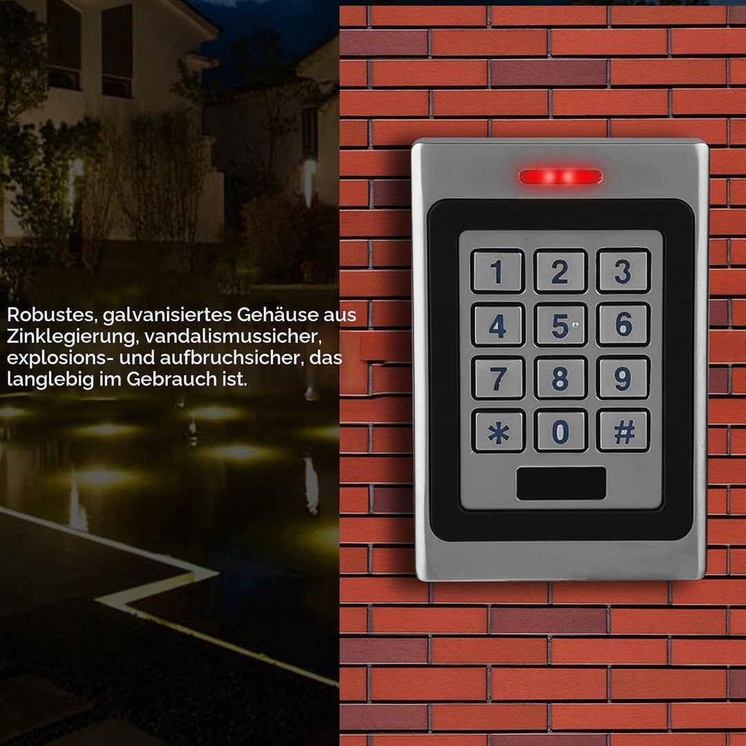 ASHATA RFID Türöffner Codeschloss, wasserdichte Tür Zutrittskontrollsystem Access Control System,RFI