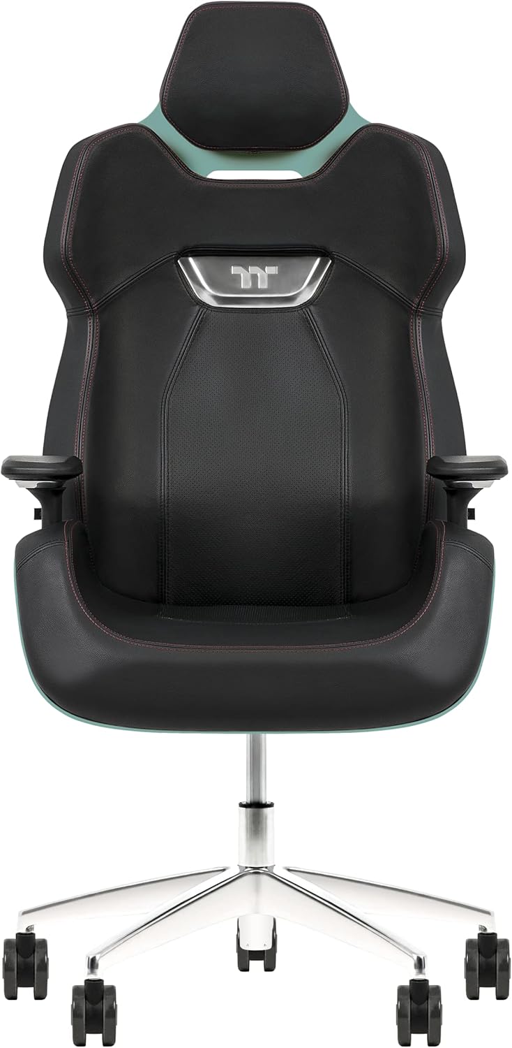 Thermaltake Argent Gaming-Stuhl, Leather, Torquoise, One Size