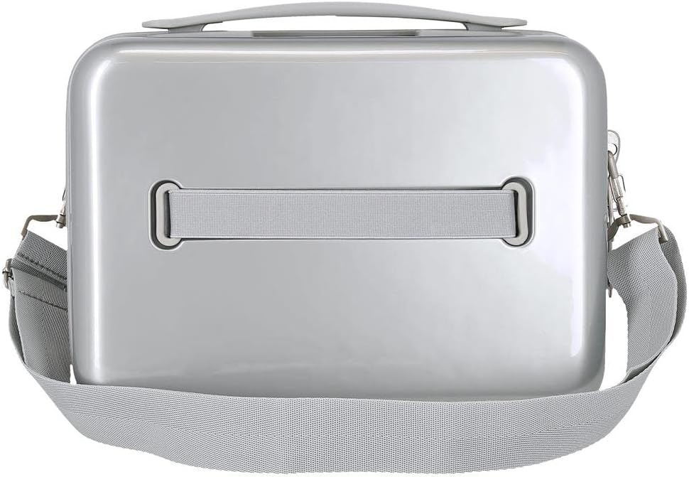 Disney Mickey 101 Anpassbarer Kulturbeutel mit grauem Schultergurt 29 x 21 x 15 cm starres ABS 9,14