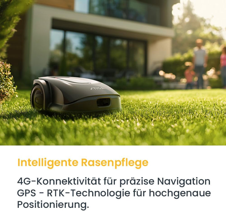 STIGA A 8 - Autonomer Mähroboter, kabellos, AGS & GPS-RTK Navigation, bis zu 800 m², App-gesteuert,