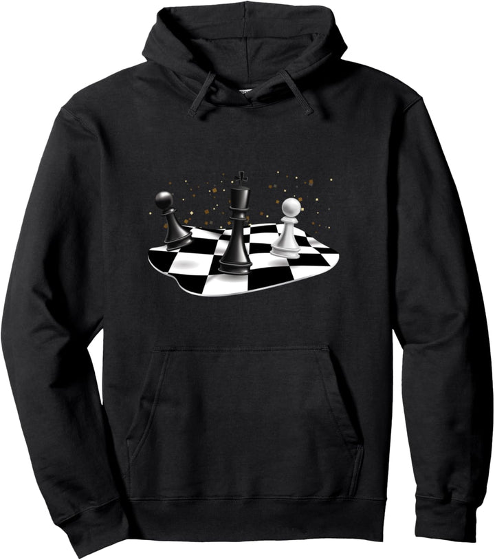 Schachfiguren Schachspiel Schachbrett Taktik Schachspieler Pullover Hoodie