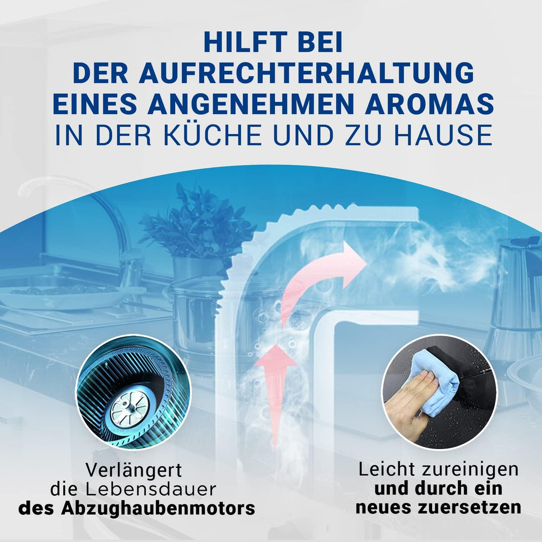 VIOKS Kohlefilter für Dunstabzugshauben Ersatz für AEG 9029801207 Typ 150 - Aktivkohlefilter Dunstab