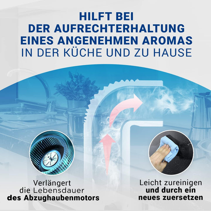 VIOKS Kohlefilter für Dunstabzugshauben Ersatz für AEG 9029801207 Typ 150 - Aktivkohlefilter Dunstab